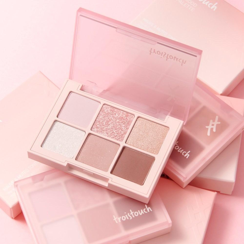 Палитра теней для век TwaTouch Make Mood 02, оттенок «Самый розовый», 1 шт.