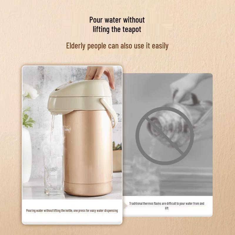 Silede 2.5L 304 Stainless Steel Vacuum Insulated Kettle