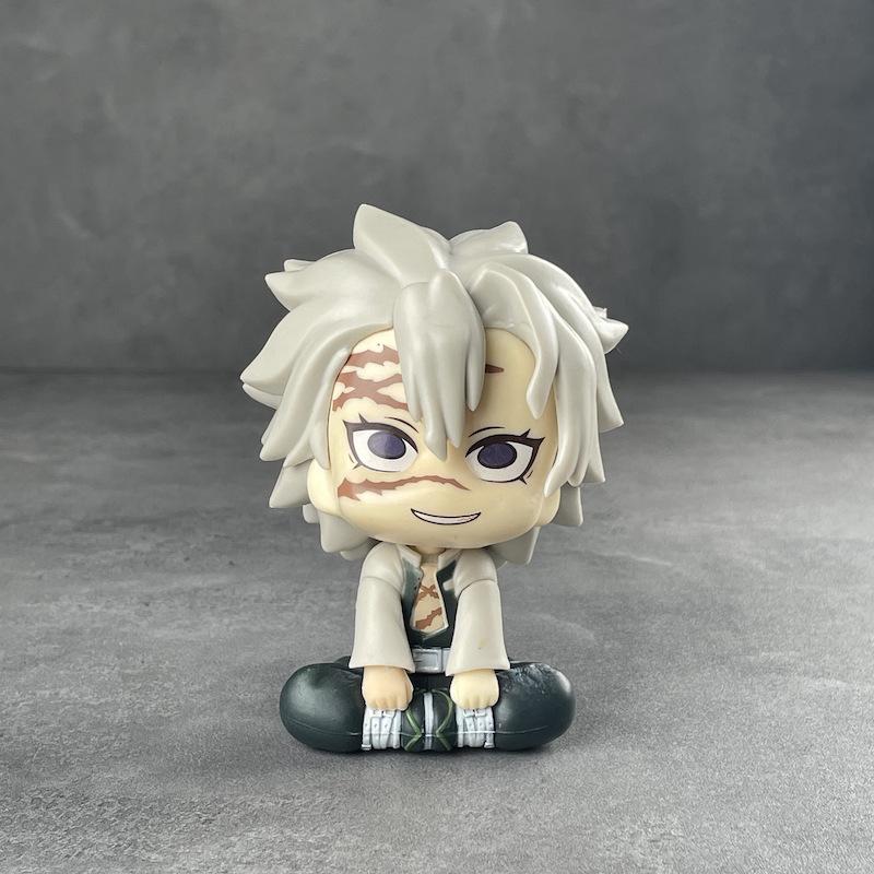 Q Style Shinazugawa Sanemi Kanroji Mitsuri Collectible Action Figures Anime Model Dolls For Anime Fans