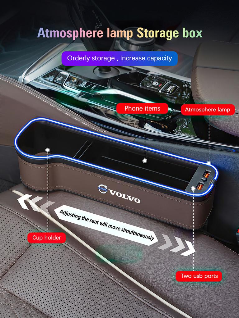 Volvo Автомобильный органайзер для щелей сиденья, держатель для телефона, аксессуары для Xc60 Xc90 V40 V60 S60 V50 V90 S80 C40 XC40 V70 XC70 C30