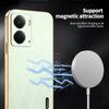 For Realme P3 5G Case Electroplating Silk Texture PU+TPU Phone Back Cover