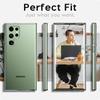 Ультратонкий тонкий прозрачный силиконовый чехол с кристаллами для Samsung Galaxy S24 Ultra S22 S21 S23 FE Мягкий однотонный прозрачный противоударный чехол