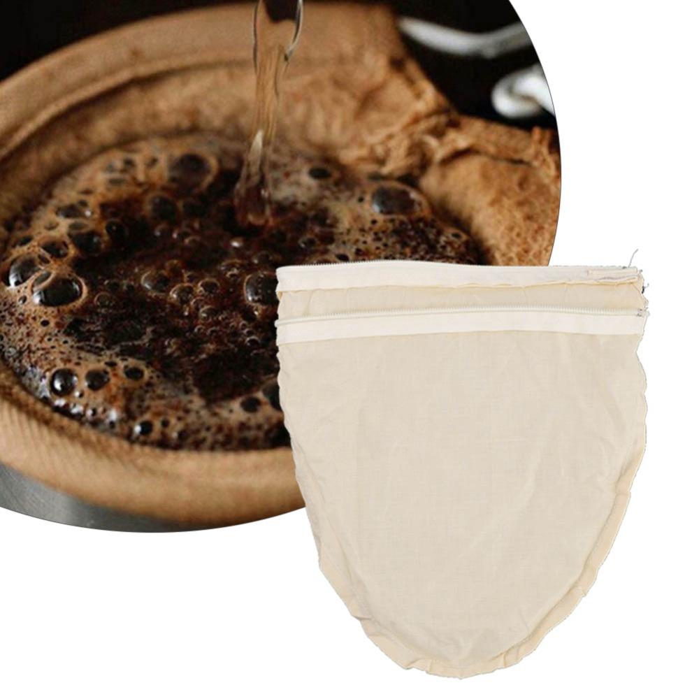 Cheesecloth Tea Bag Strainer Zipper Closure Food Strainer Cloth Infuser Filter Bags  Loose Leaf Tea