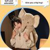 Soft Plush Toy Comfortable Stuffed Elephant Home Furnishings Plush Elephant  Sleep Companion