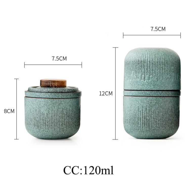 Набор для чая Кунг-фу Портативный Один чайник Две чашки Керамическая Быстрая чайная чашка