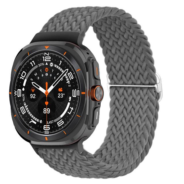 For Samsung Galaxy Watch 7 Ultra Band 47mm accessories Adjustable Braided Solo Loop Nylon bracelet Galaxy watch Ultra Strap 47mm