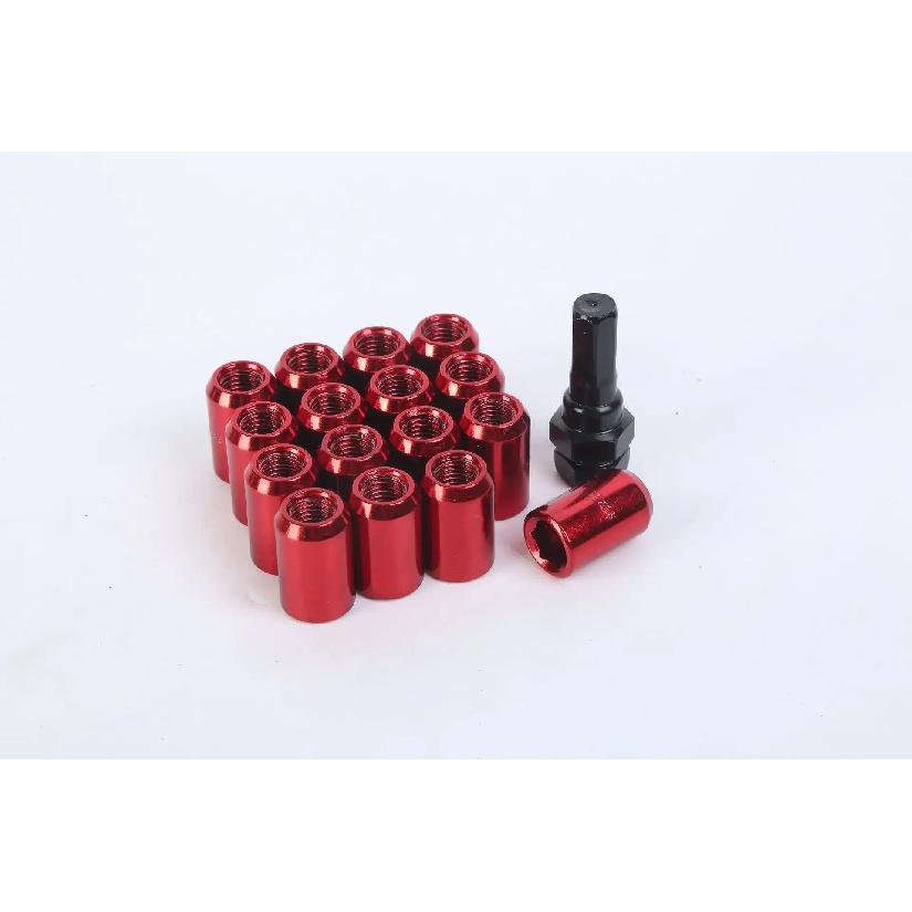 For Racing Lug Wheel Nuts Screw Aluminum Tuner Racing Lug Nut 20PCS M14*1.5 M12*1.5 Wheel Nuts Internal Hexagon Nut