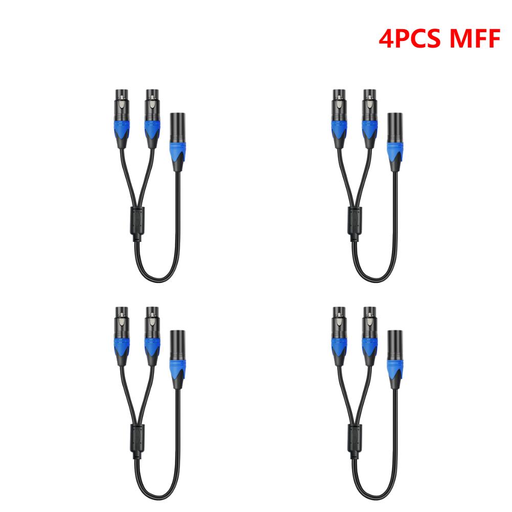 1-5pcs 50cm Female To 2 Male XLR Y Cable Microphone Splitter Cord Audio Micphone Cable Adapter for Amplifier Microphone Mixer