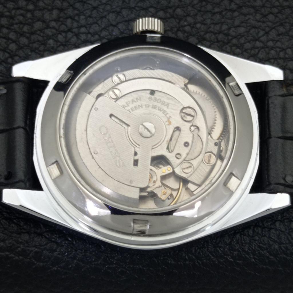 ВИНТАЖНЫЕ ВОССТАНОВЛЕННЫЕ ЧАСЫ SEIKO 5 AUTOMATIC 6309A ЯПОНИЯ МУЖСКИЕ С СИНИМ ЦИФЕРБЛАТОМ a440807-4
