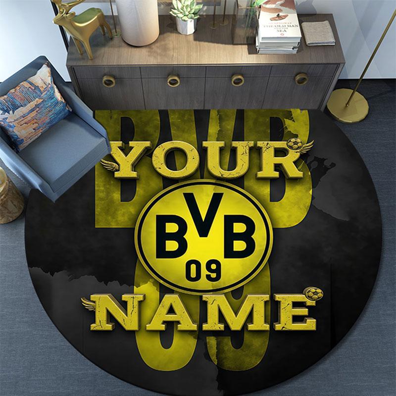 Custom Name,BVB 09 pattern round rug,Carpet Rug for Living Room Bedroom Playroom ,Non-slip Floor Mat,Holiday Gifts and Birthday Gifts.