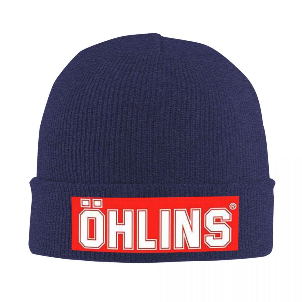 Ohlins Logo Warm Knitted Cap Fashion Bonnet Hat Autumn Winter Outdoor Beanies Hats for Unisex Adult
