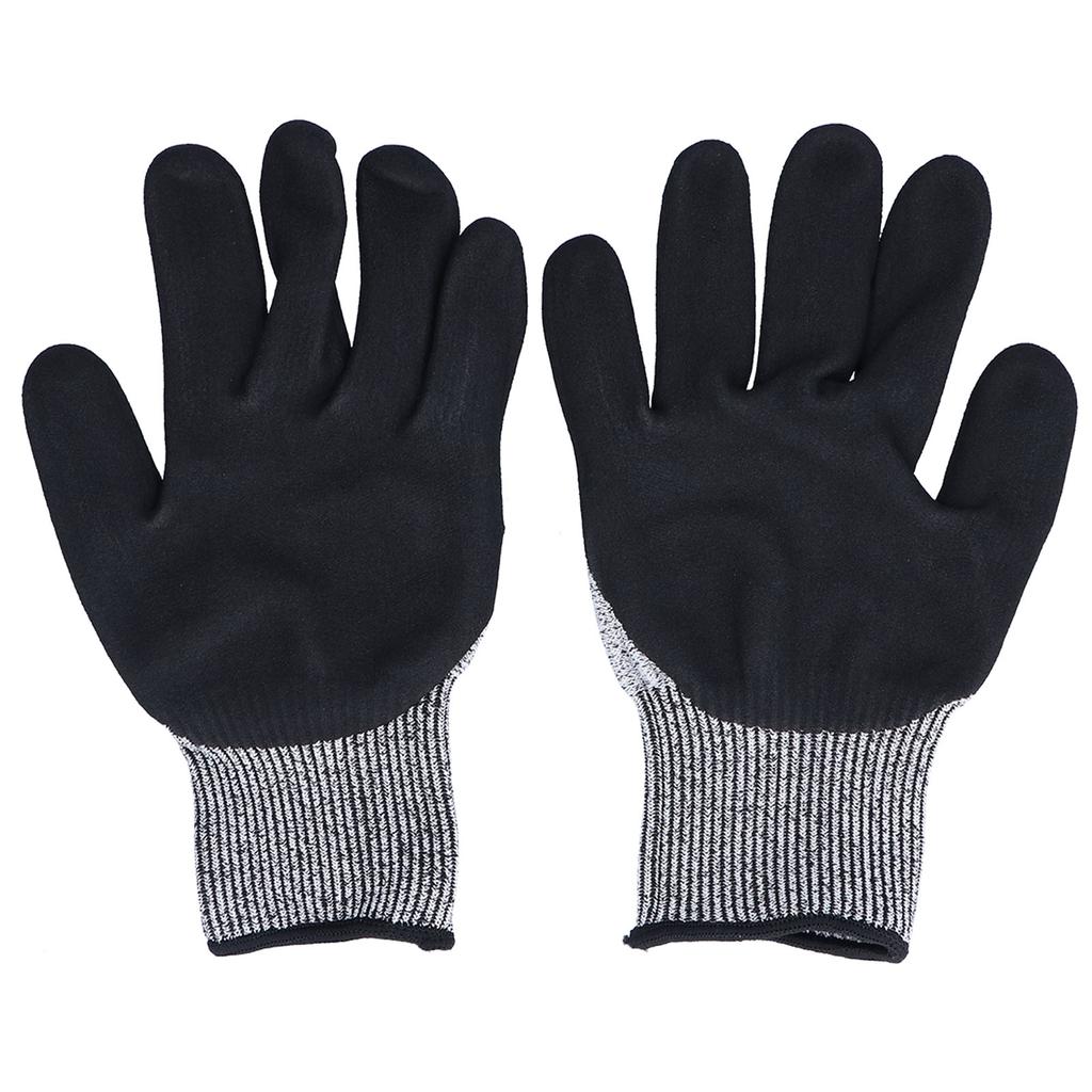 Перчатки строительные, защита от порезов, уровень защиты 5, прорезиненные, матовые, противоскользящие, износостойкие