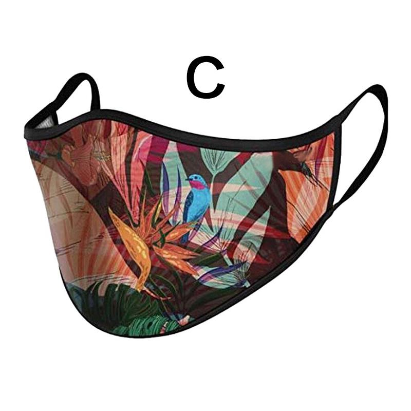 12 цветов Хэллоуин 3D печатная маска многоразовая рот-муфель Экологическая мода Спорт на открытом воздухе