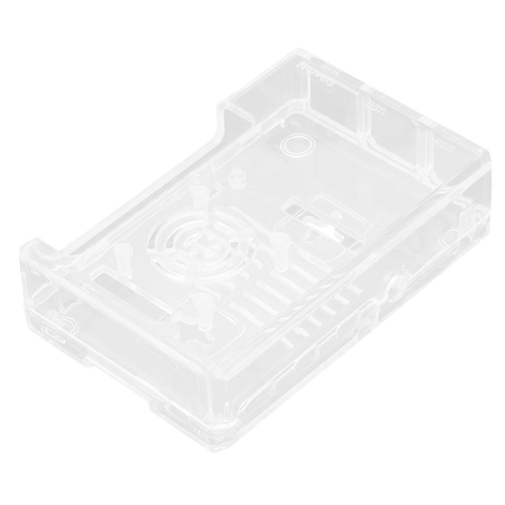 Корпус для 4-х плат Raspberry Pi Model B из АБС-пластика, система охлаждения для микрокомпьютера, с противоскользящим ковриком
