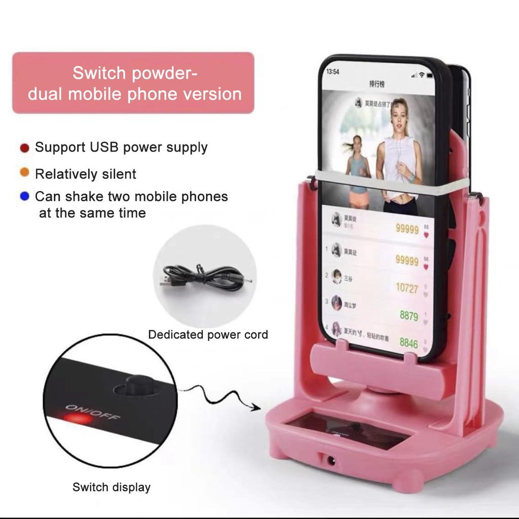 Walking Swing Shaker Desktop Phone Stand Holder Pedometer Brush Stepper For Phone Wiggler Counters For IPhone 16 Samsung Xiaomi