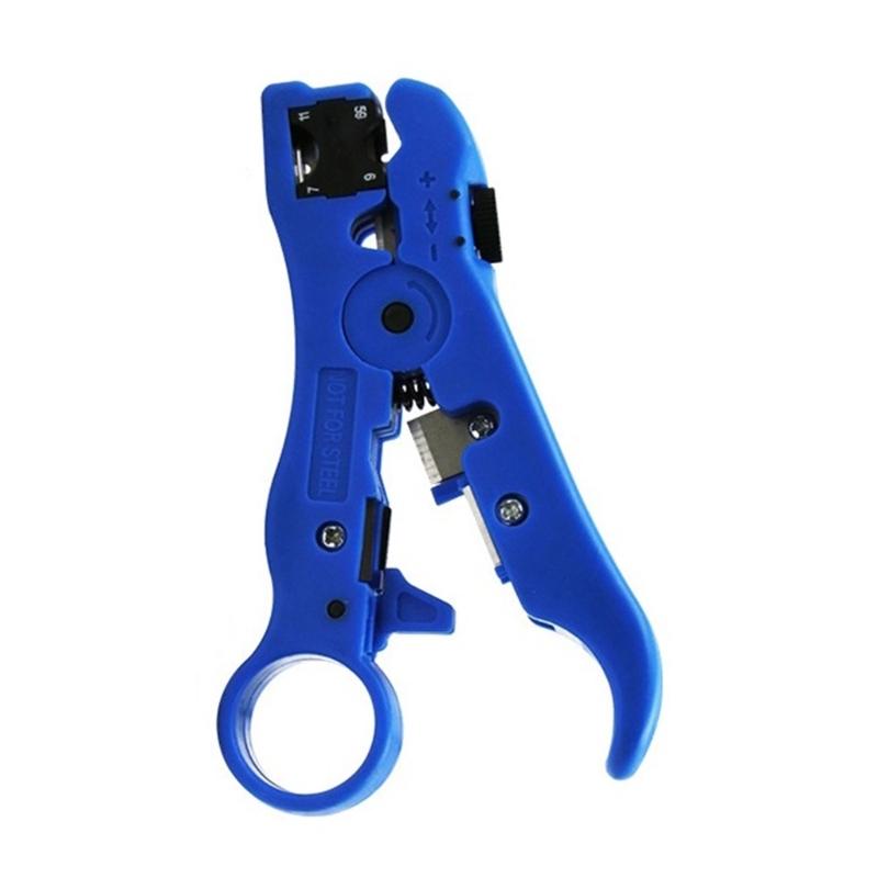All-In-One Stripping Tool Cable Wire Stripper Compression Tool Coaxial Cable Stripper Round Cable Cutter Flat Cable