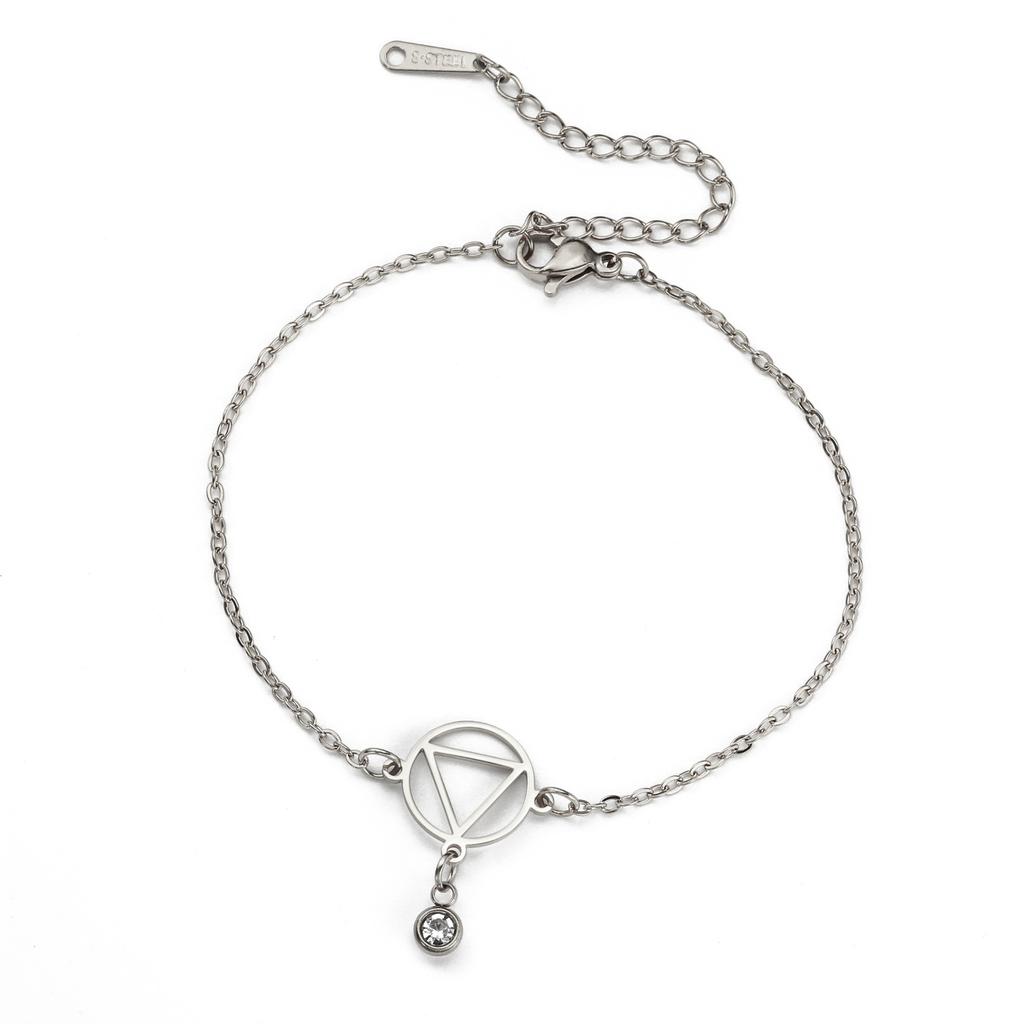 Нержавеющая сталь AA восстановление браслет подвеска двухслойный трезвый браслет для женщин браслеты ювелирные изделия подарок на вечеринку