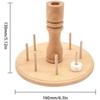 Wood Yarn Holder,8-Spools Wooden Spinning Yarn & Thread Holder,Sewing and Embroidery Thread Rack and Organizer
