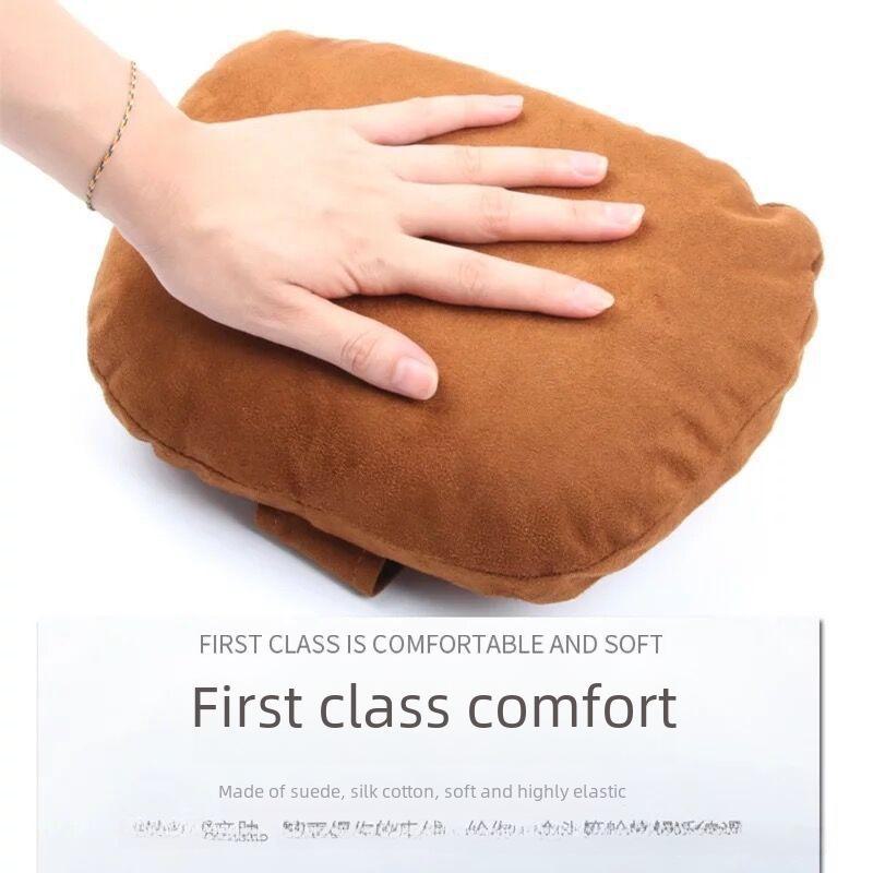 Подголовник для автомобиля, подушка для шеи, поддержка талии, замшевая подушка на спинку сиденья для Mercedes-Benz S-класса, универсальная подушка для автомобиля.