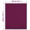 136254 vidaXL Drap-housse Jersey Bordeaux 140x200 cm Coton