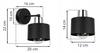 Wall Lamp, Square Lamp, Ceiling Lamp, Black Led Lamp
