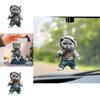 Cute Cartoon Grey Cat Pattern Acrylic Pendant For Auto Interior Accessories