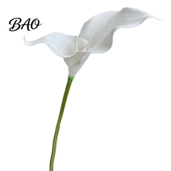Nordic Style Artificial Flowers Calla Lily Flowers, Flexible Branches Realistic EVA Faux Flower, Retro Home Decor Soft Touch Fake Lilies for