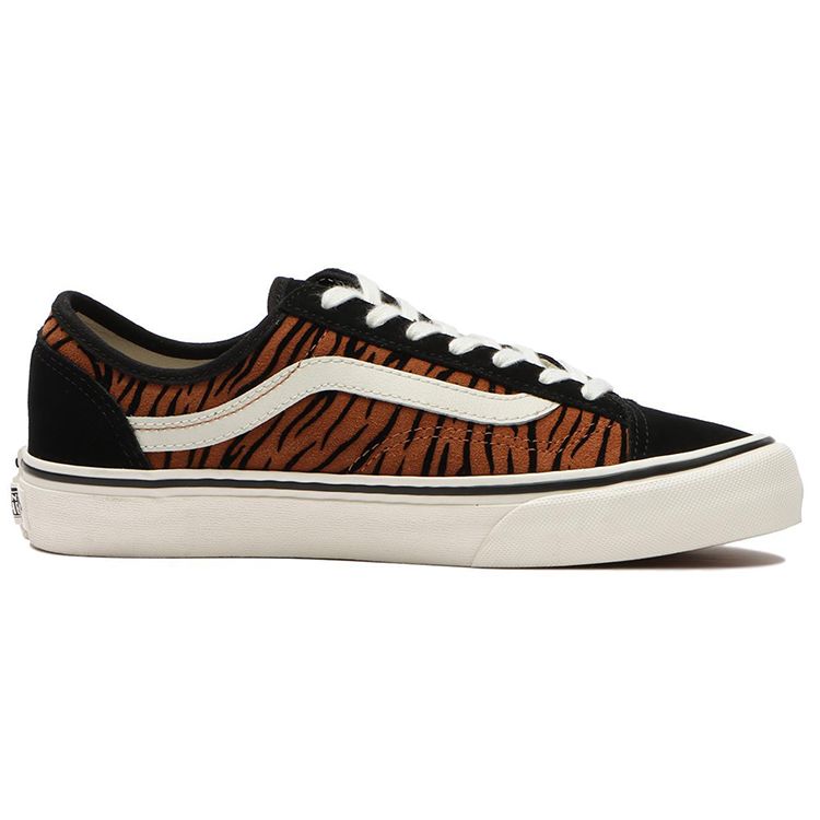 Vans Style 36 Decon Sf Low Top Skate Shoes Black Tiger Stripe Unisex Skate Shoes VN0A5HYR9ZY