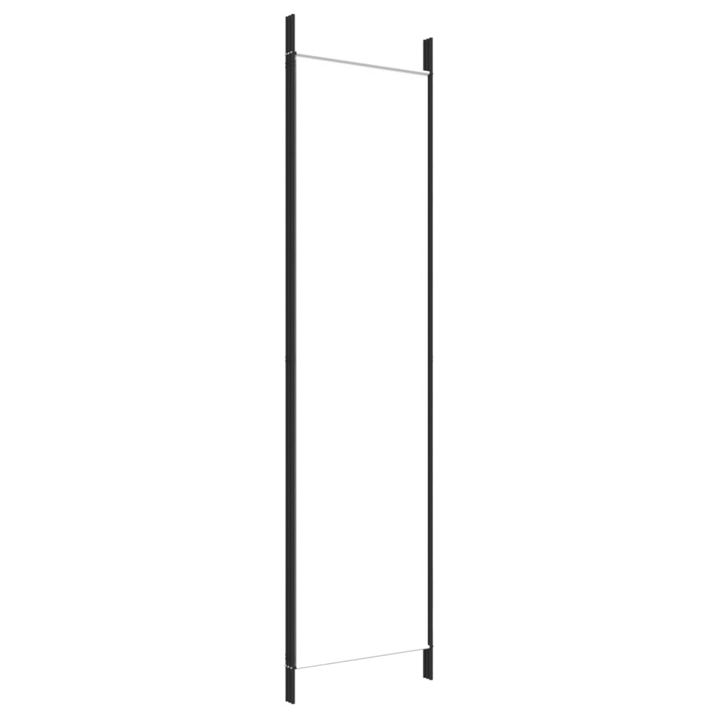 3 Panel White Folding Screen 150 x 200 cm Fabric