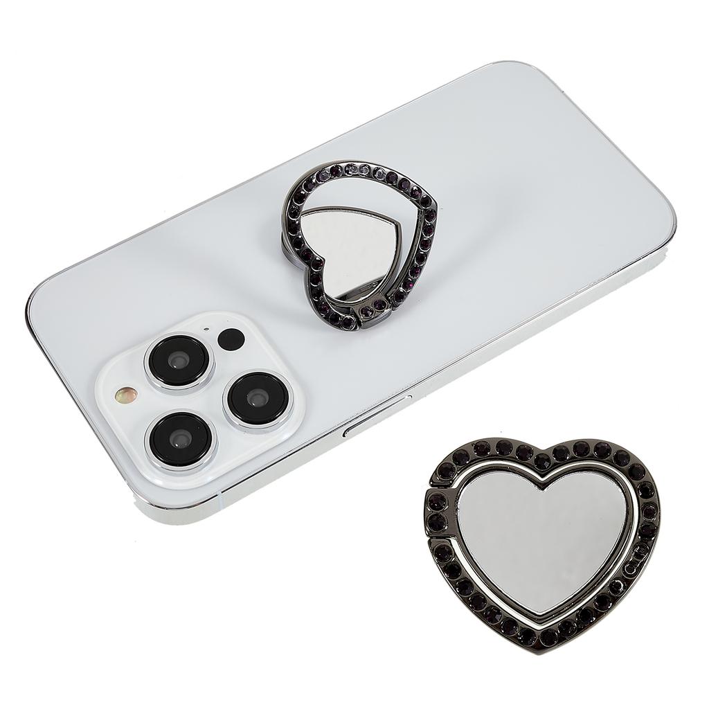 Держатель-кольцо для мобильного телефона с зеркалом, стразы, блеск, кольцо для пальца, подставка, держатель для телефона