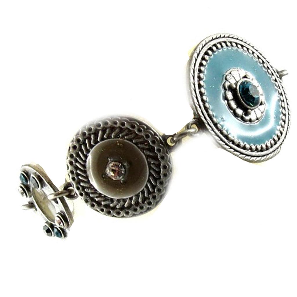 Les Trésors De Lily [E2568] — Дизайнерский браслет «Byzance», бирюзово-серый