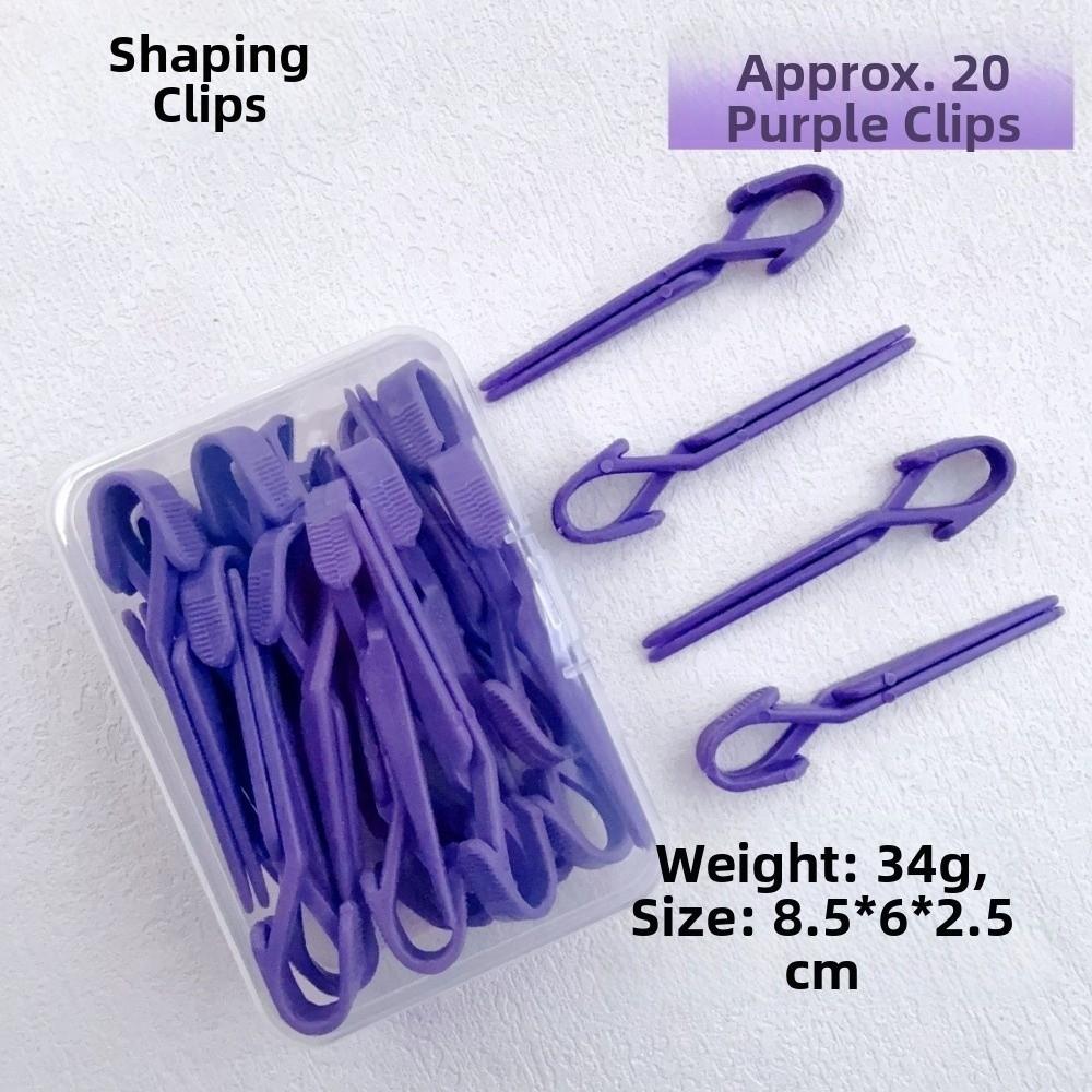20pcs Pink Purple Nail Painting Protection Clip  for Manicure Tools