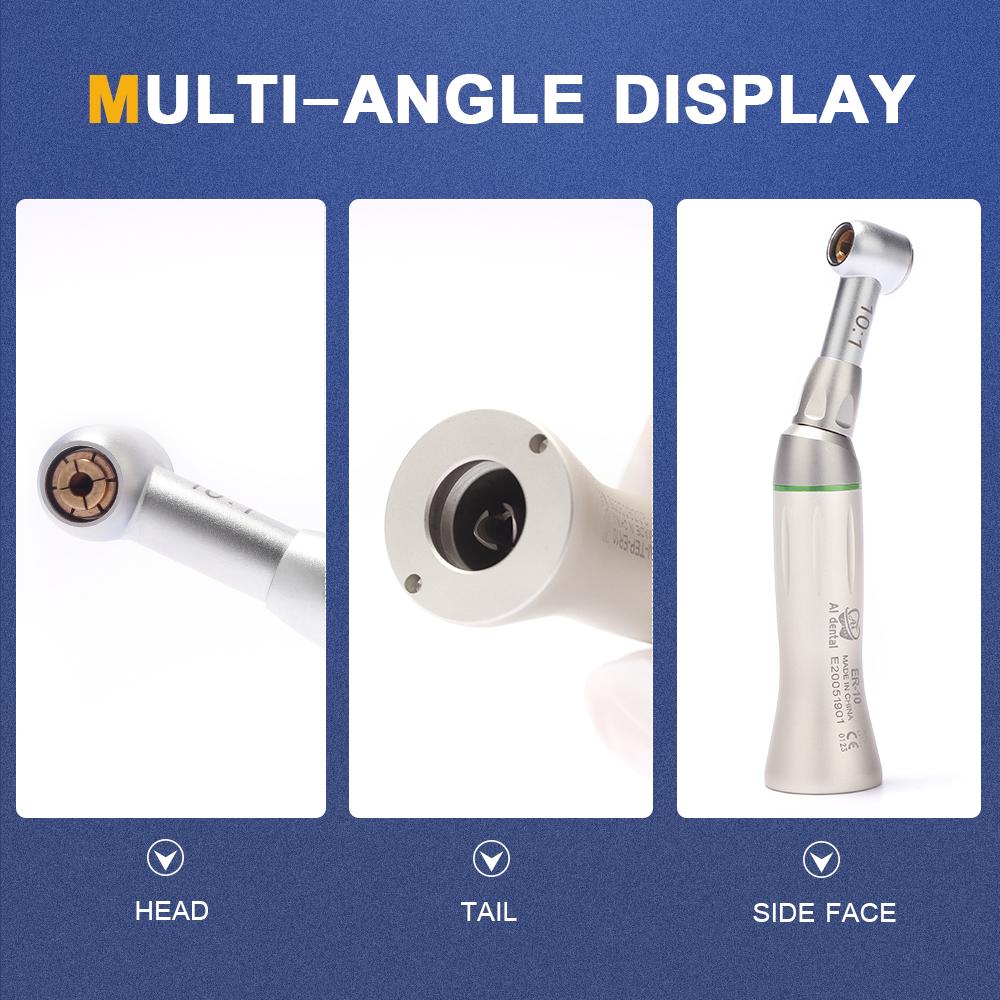 Стоматологический угловой наконечник AI-TEP-ER10 10:1 низкоскоростной ручной напильник с поворотом на 60 градусов