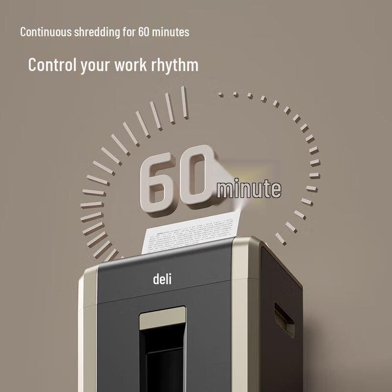 Deli GA705 P-5 High-Security Commercial Paper Shredder CN plug (adapter included)