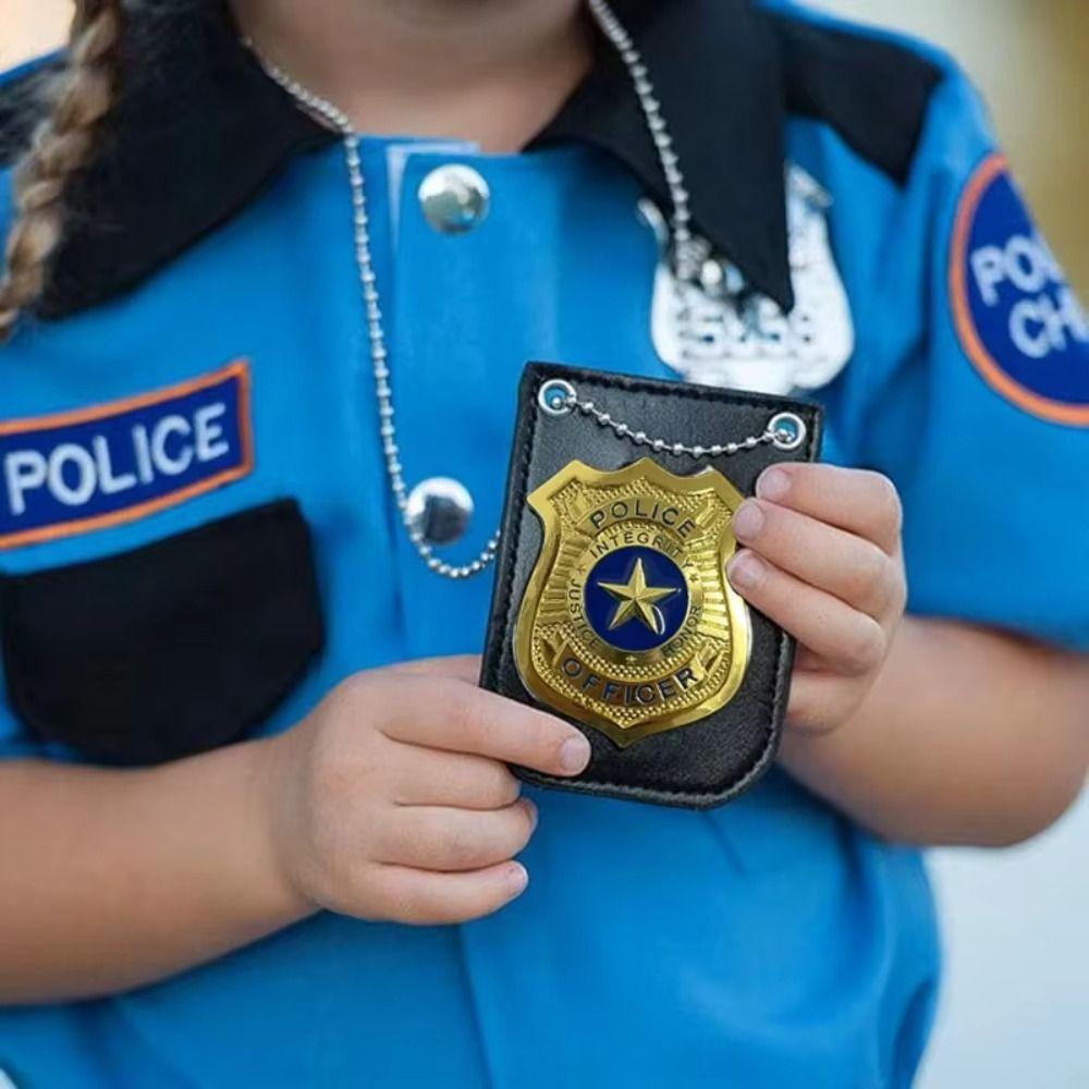 Pretend Play Police Role Play Toy Police Officer Simulation Police Badge Kids Toy