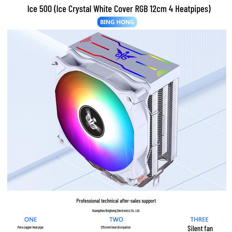 12 см бесшумный башенный процессорный кулер с 4 тепловыми трубками из чистой меди для AMD 2011