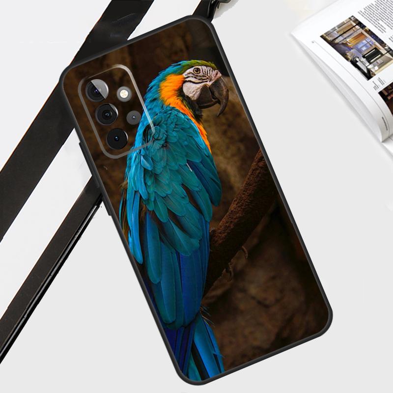 Чехол с животными, попугаями, птицами для Samsung Galaxy A55 A35 A15 A56 A36 A26 A16 A06 A54 A34 A14 A12 A22 A32 A52 A13 A53