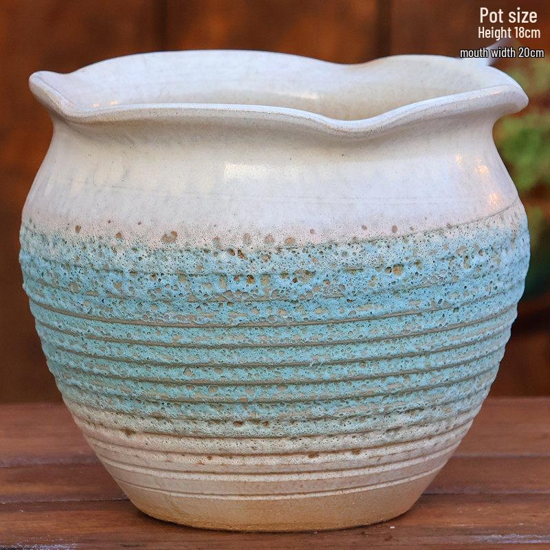 Специальное предложение: Высокий ретро-керамический цветочный горшок для суккулентов или зеленого редиса