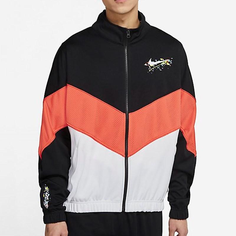 Nike Повседневная тканая спортивная куртка на молнии Мужские куртки черные DJ5219-010