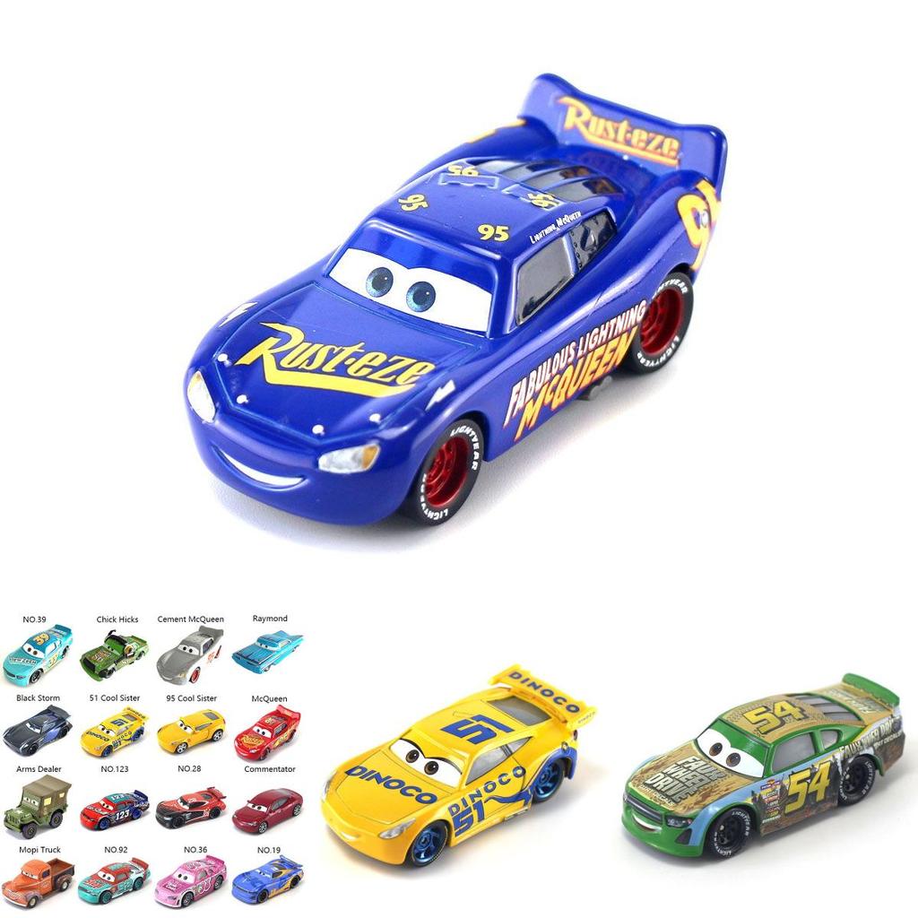 Disney Cars 95 Динозавр Серый Маккуин Сплав Детская Игрушечная Машинка Модель