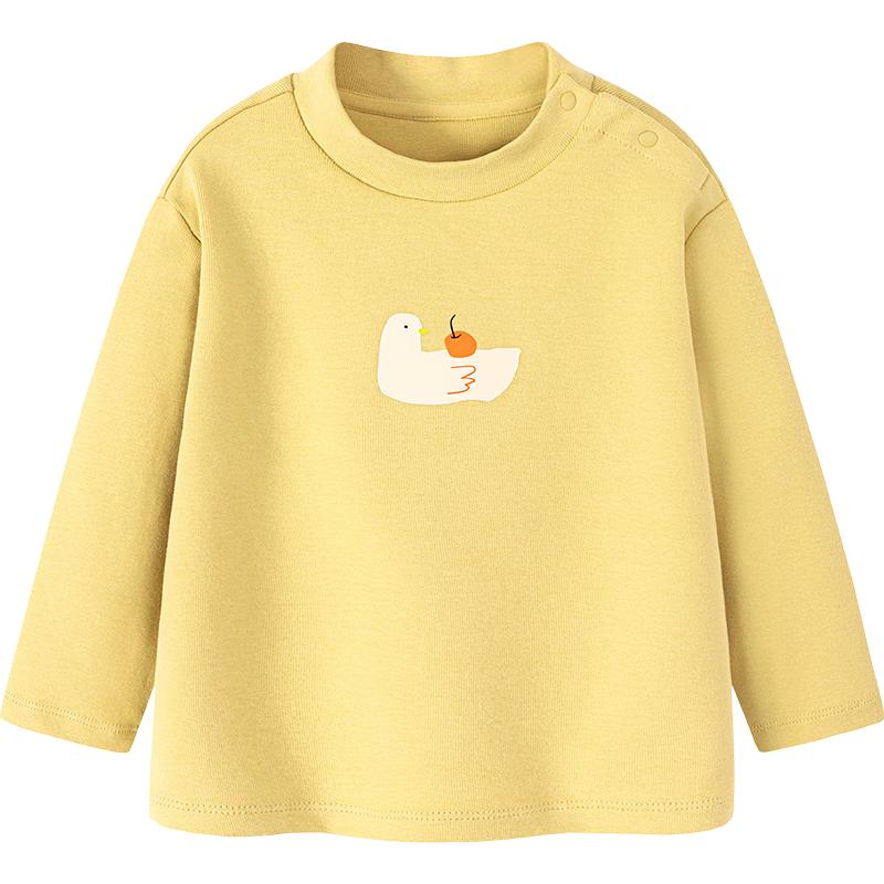 Minibala 2025 Winter Mock Neck Long Sleeve T-Shirt