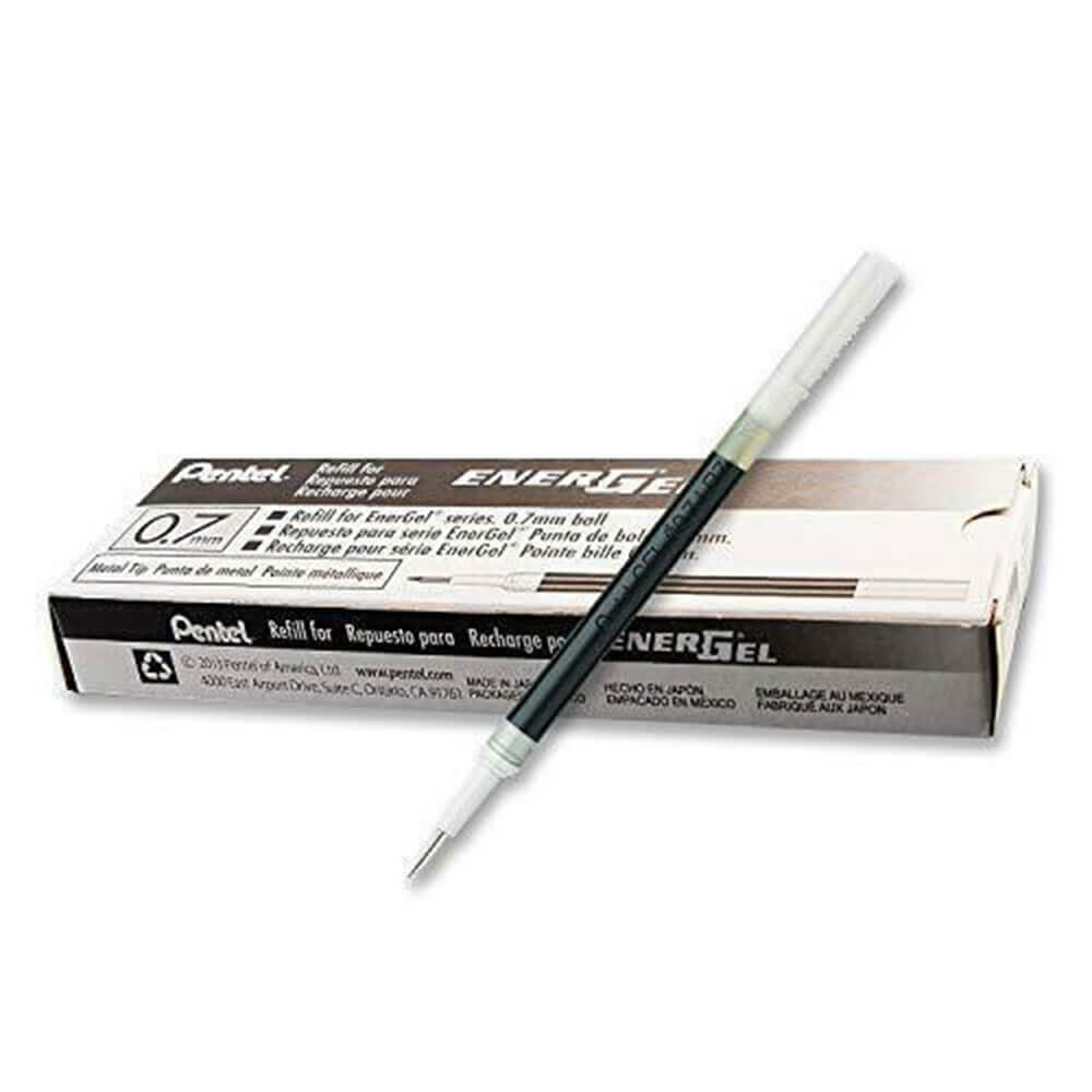 Pentel EnerGel 0.7мм Стержень для гелевой ручки 12 шт.