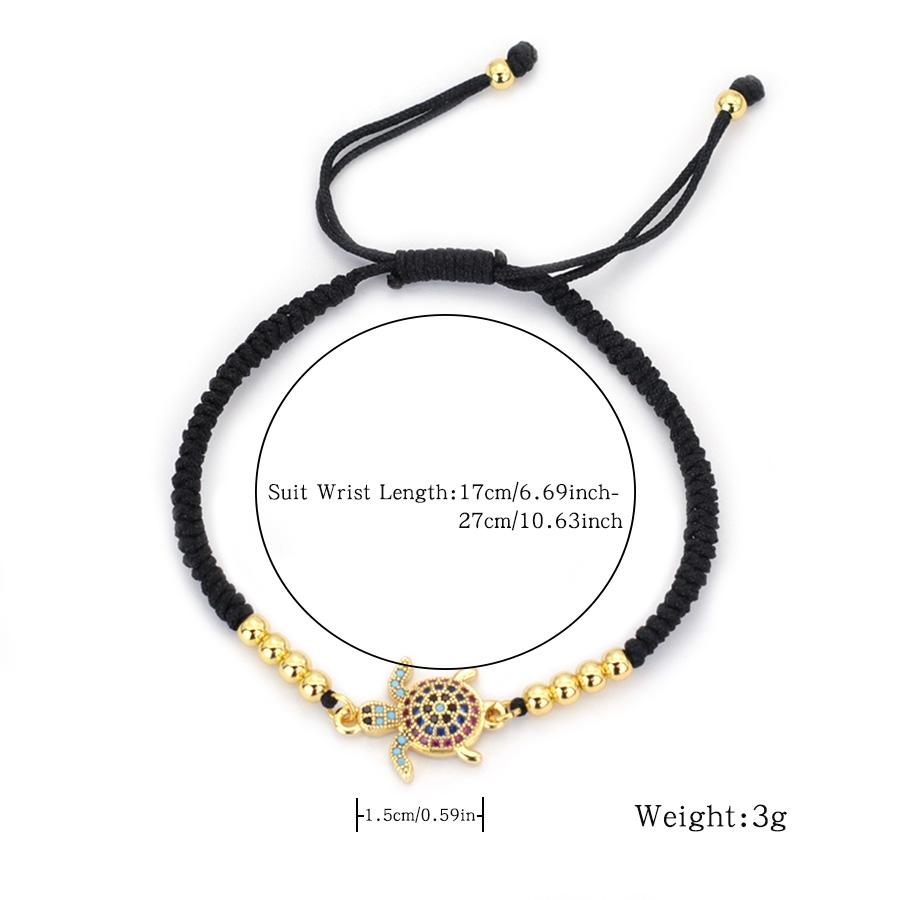 Noter New Luxury Turtle Bracelet Men Women Handmade Weaven Adjustable Lucky Black Red String Braslet Distance Couple Braclet