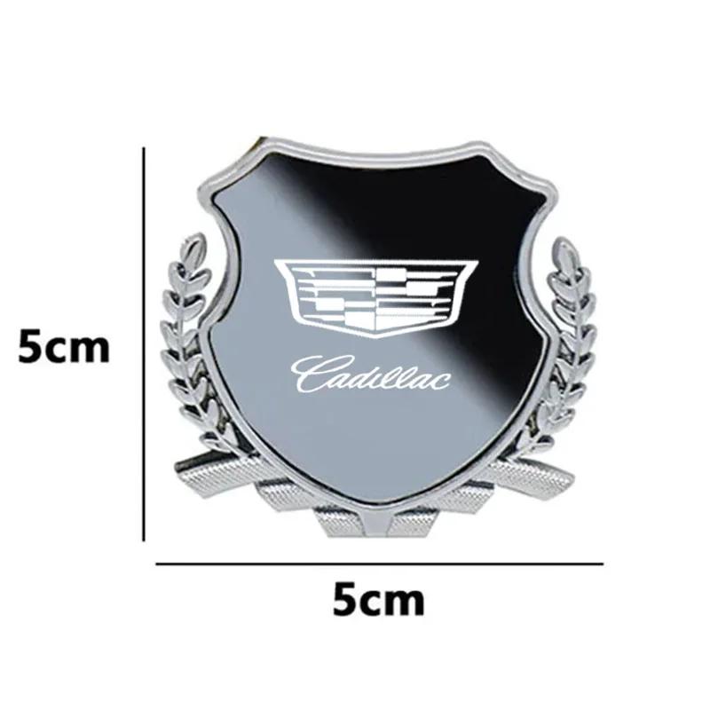 Custom Zinc Alloy Car Fender Emblem Side Window Badge for Cadillac ATS CT4 CT5 CTS ESCALADE STS XLR XT4 XT5 XT6 XTS Rear Sticker