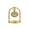 Brass Nautical Victoria London Home Decor Desk Table Clock with Direction Compass Clock Decorative Item 15.24 Cm