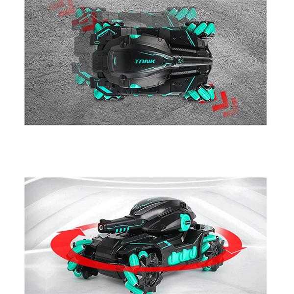 Танк с индукцией жестов, радиоуправляемый автомобиль, 4WD, запуск водяной бомбы, дрейфовый танк, 2.4G, пульт дистанционного управления, багги, музыка, бронированный автомобиль, электрический, детский подарок на день рождения для мальчика