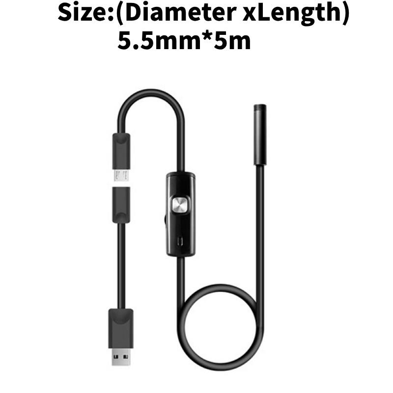 Usb Waterproof Inspection Scope With Camera And Led Illumination For Car Repair And Household Use