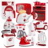 Large Multifunctional Playset: Juicer, Coffee Maker, Washer, Vacuum – Kitchen Simulation Toys for Kids