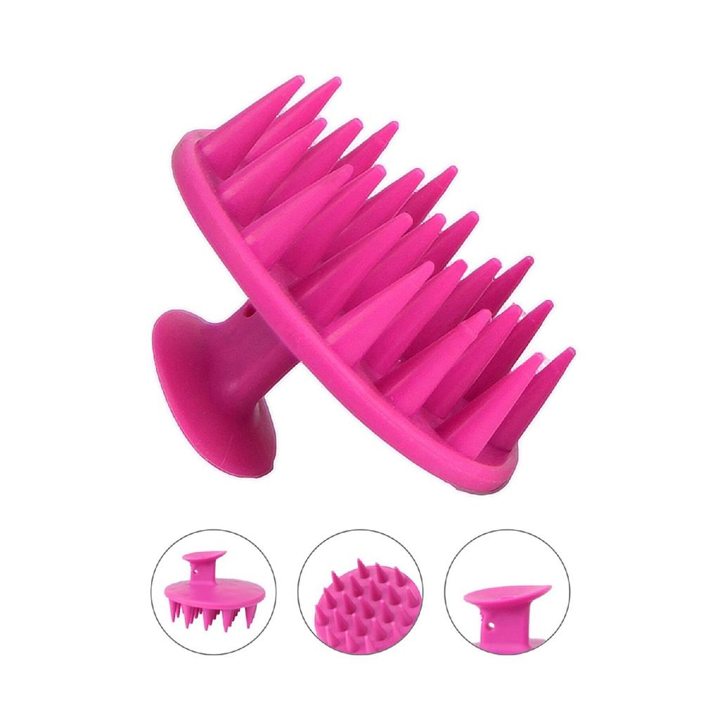 Мягкий силиконовый наконечник, массажная расческа для кожи головы, инструмент для мытья волос, щетка для мытья волос