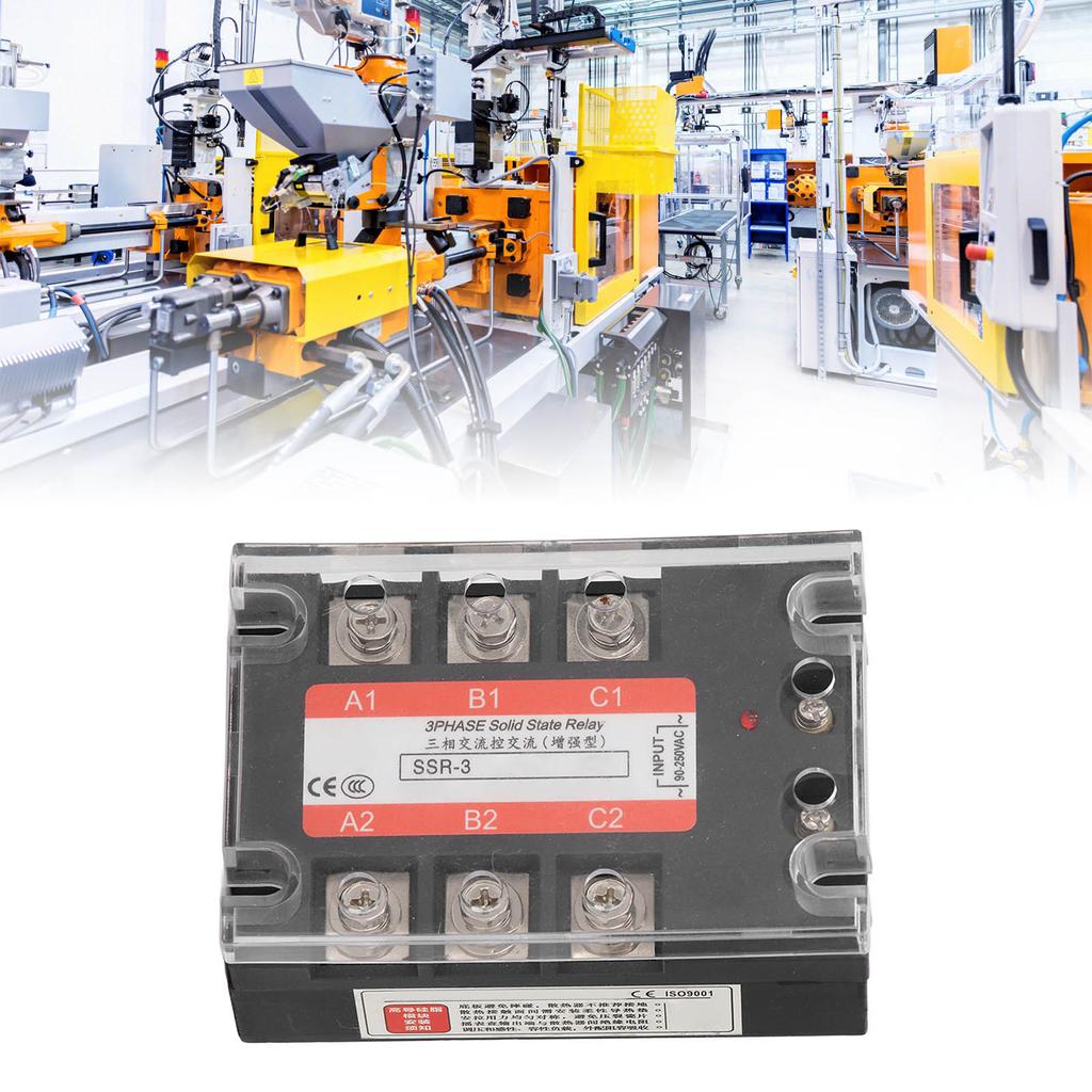 3-фазное твердотельное реле с защитой от помех переменного тока для вентилятора Lightning 150A 480V